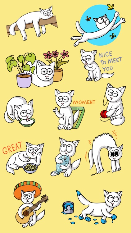 Sleepless Cat Stickers