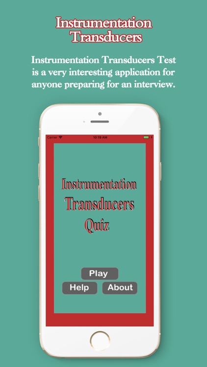 Instrumentation Transducers