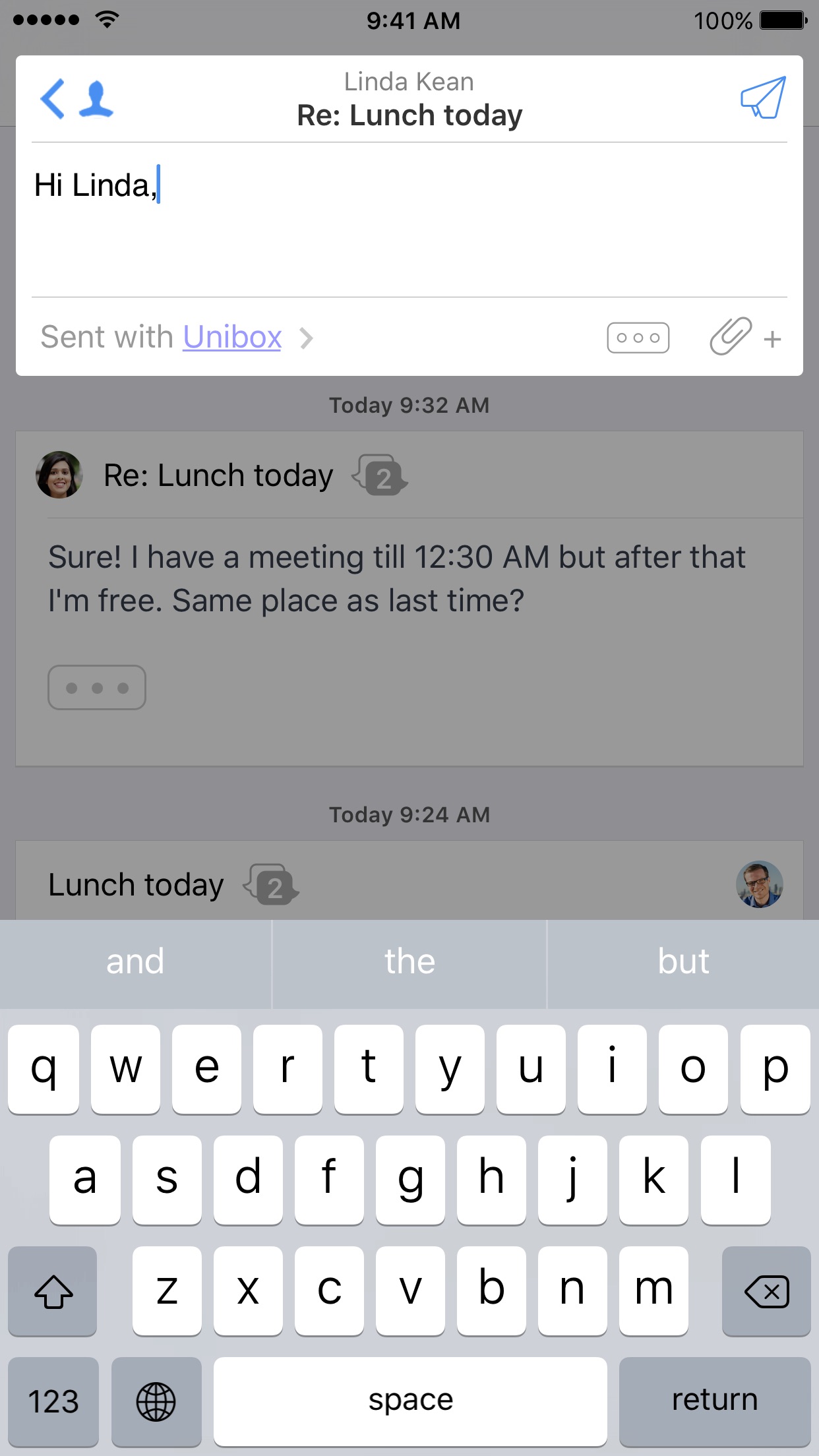 Screenshot do app Unibox
