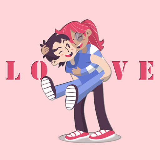 Couple Hugs Stickers iOS App