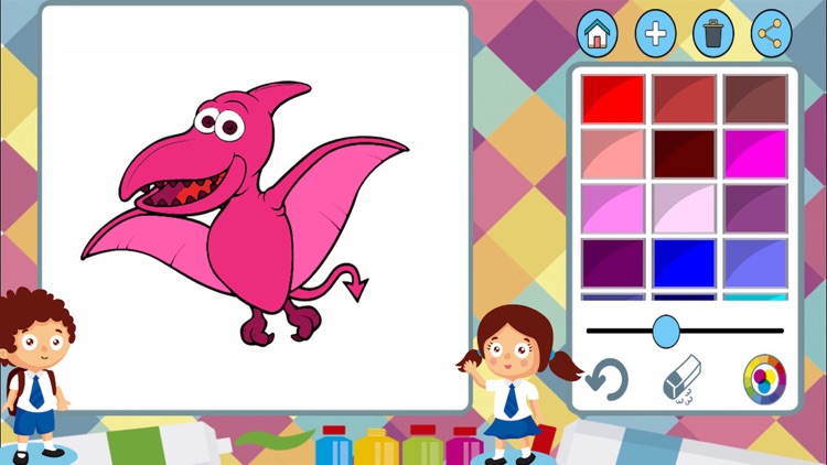 Dinosaurs paint coloring book screenshot-3