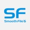 Smooth File6 for iPad is an application to browse large files and documents shared and transmitted between firms securely and quickly on iPad