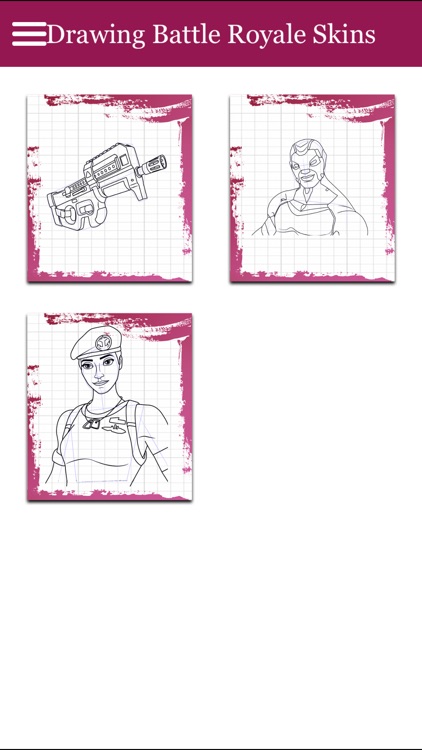 How to Draw Battle Royale Skin screenshot-4