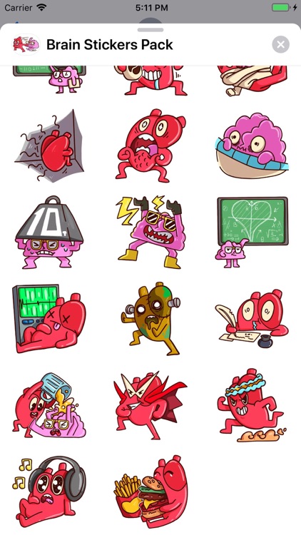 Brain Stickers Pack