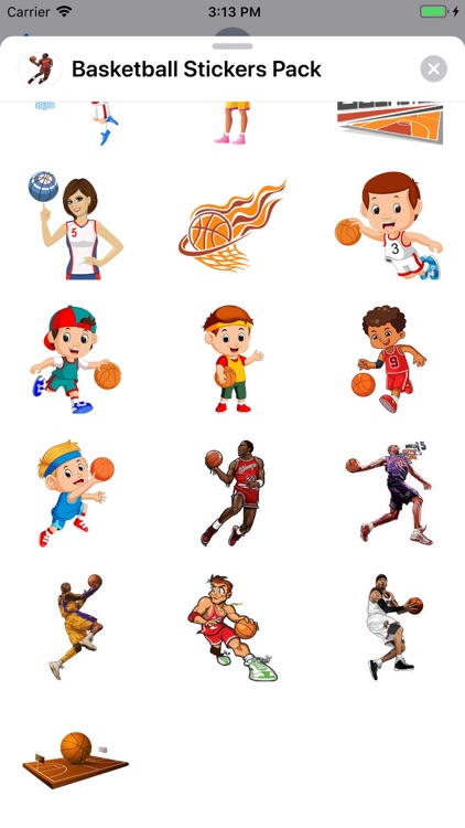 Basketball Stickers Pack