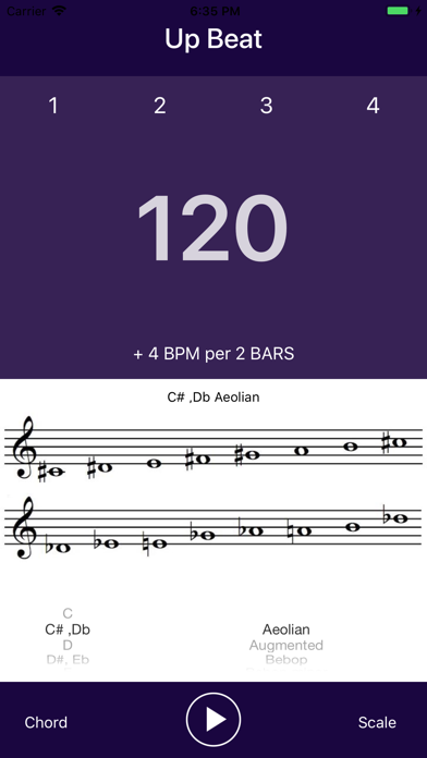 Up Beat - 속도증가 메트로놈 screenshot 4