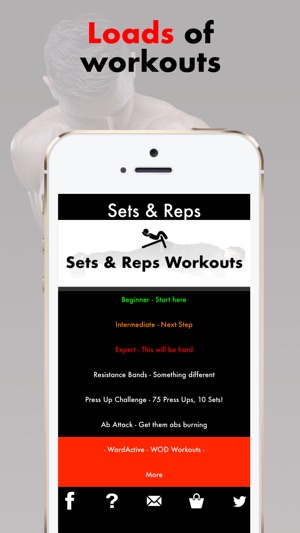 Sets & Reps - Home Workout App