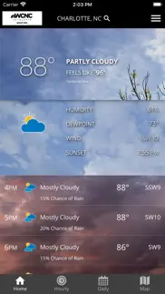 wcnc charlotte weather app iphone screenshot 1