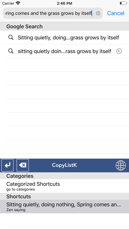 CopyListK shortcuts utility screenshot-4