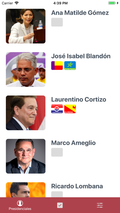 Candidatos Panamá 2019 screenshot 2
