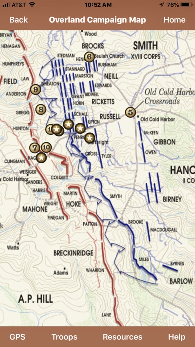 Overland Campaign Battle App iPhone App