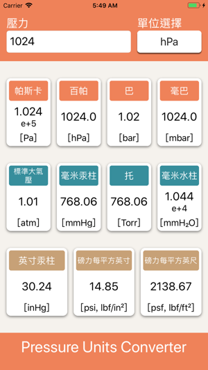 壓力單位轉換(圖1)-速報App
