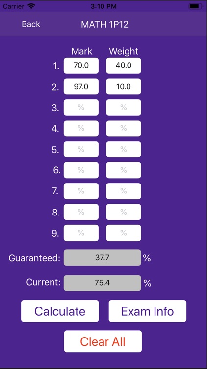 Course Average screenshot-3