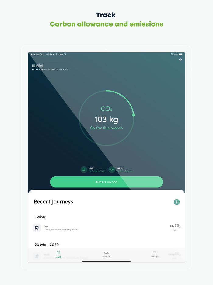 Carbon footprint  CO2 tracker
