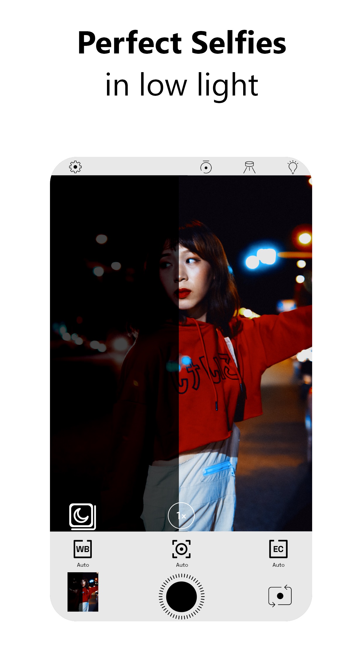 Screenshot do app NeuralCam NightMode