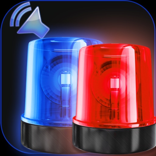 Police Siren Sounds and Lights Icon