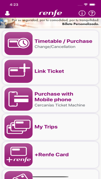 Renfe Ticket screenshot 3