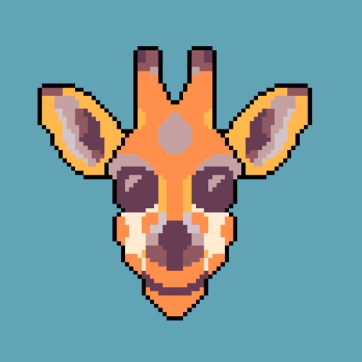 Giraffe Pixel Art Emoji