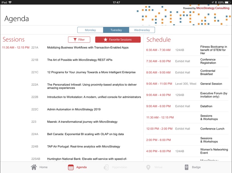 MicroStrategy World for iPad