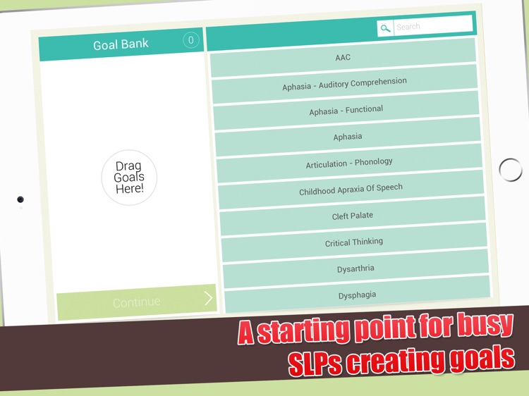 SLP Goal Bank