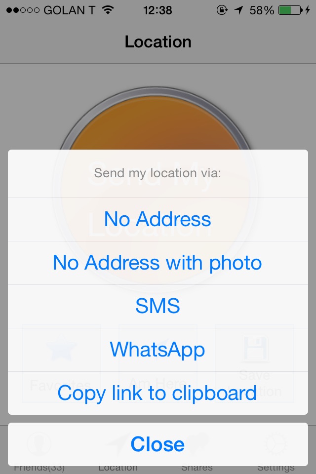 No Address - Send My Location screenshot 2