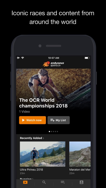 endurance sports TV: Video app