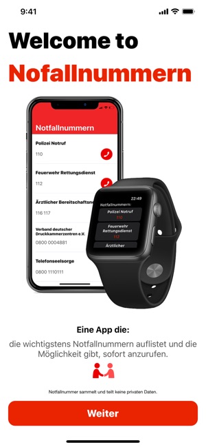 Notfallnummern - App(圖1)-速報App