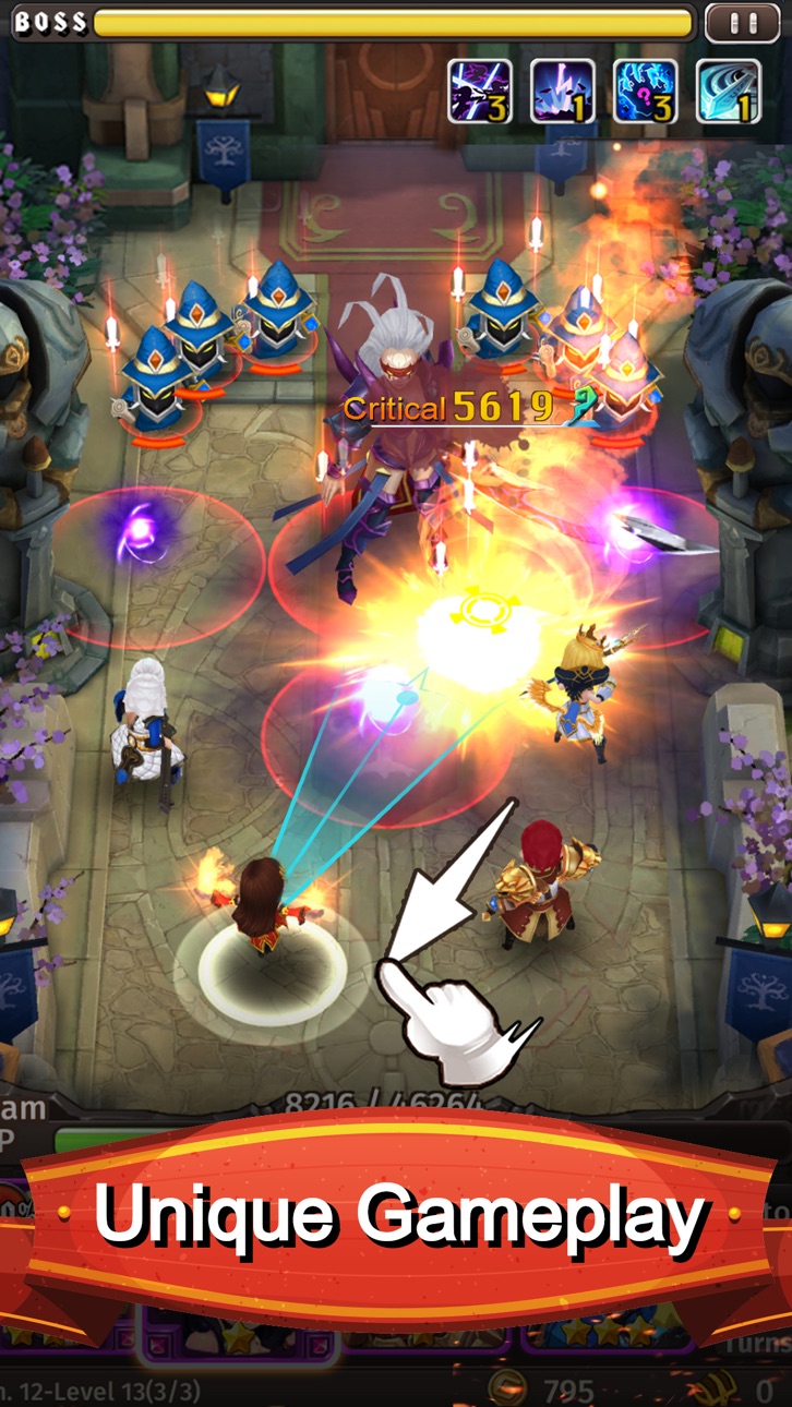 Hyper Heroes: Marble-Like RPG - Free Hack screenshot 2 - iOS game interface