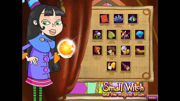 Small Witch. The Magic Broom