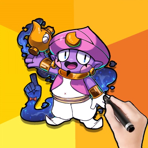 Coloring By number Brawl Stars