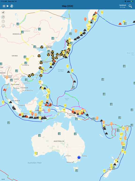 Earthquake+ Alerts, Map & Info screenshot