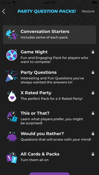 Party Questions! free Resources hack