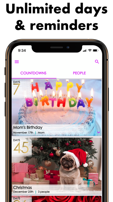 Birthday Countdown by Parade screenshot 2