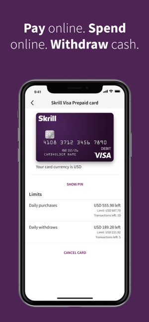 Transfer monet from Skrill to Payoneer