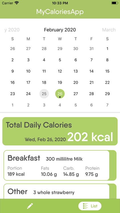 MyCaloriesApp screenshot-5