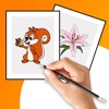 Draw it - flower,fruit,animal