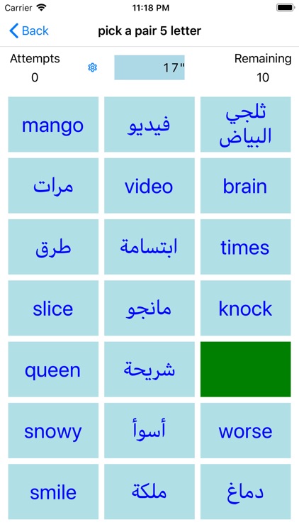 PickAPair Arabic - English