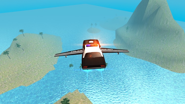 Flying Police Car Driving Sim