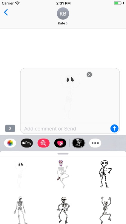 Skeleton Stickers Pack screenshot-3