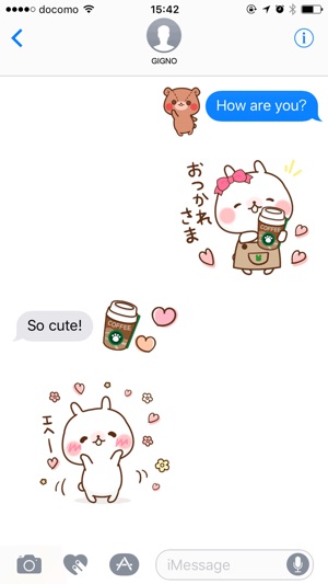 Sticker of a small rabbit love(圖1)-速報App