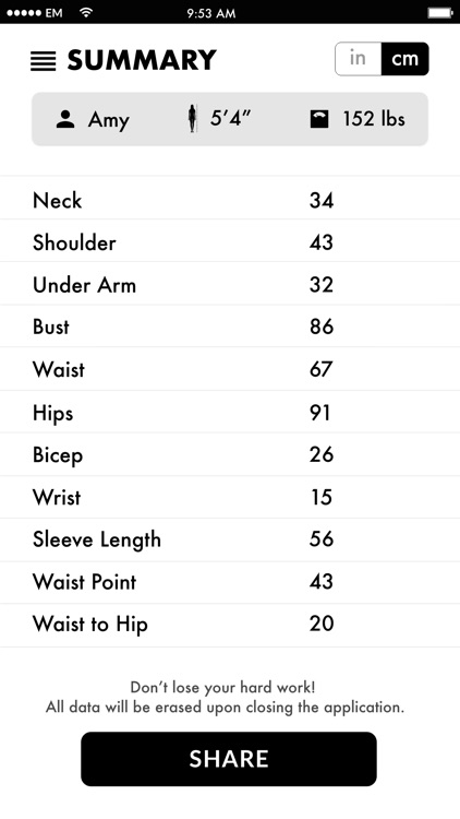 TAILOAR Tailoring Measurements screenshot-4