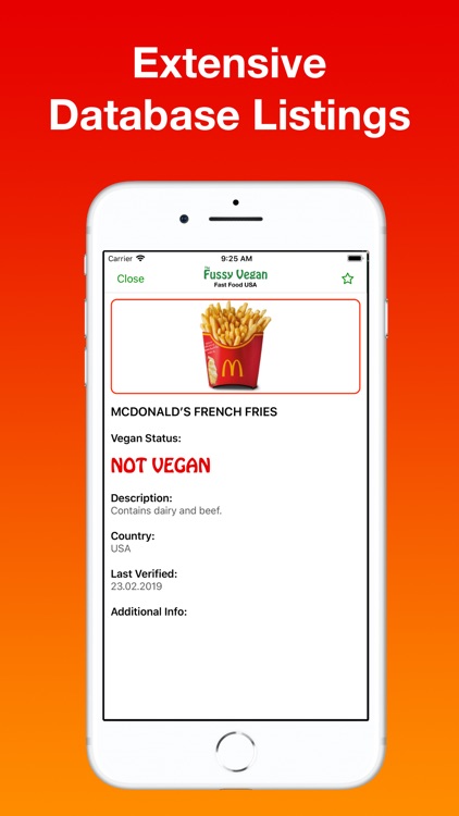 Fussy Vegan Fast Food USA
