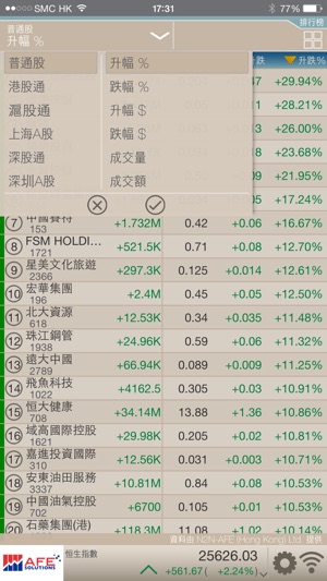 AFE Basic - 港股串流報價(圖5)-速報App