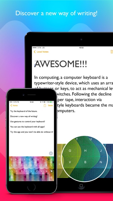 Color Swipe Keyboard Pro Screenshots