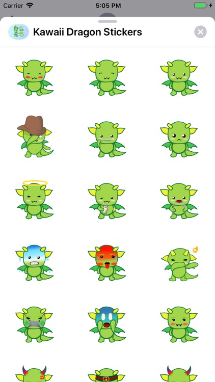 Kawaii Dragon Stickers
