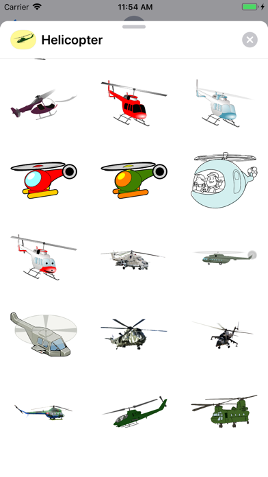 Lotsa Helicopter Stickers screenshot 2
