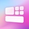 "Colorful Widget" allows you to set a personalized homescreen with a unique mobile phone theme