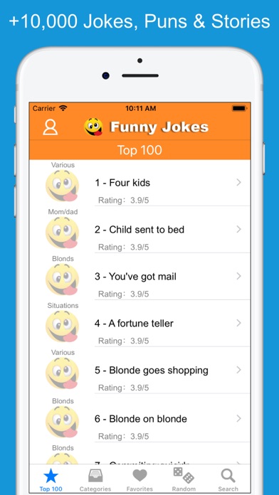 How to cancel & delete Funny Jokes, Stories & Puns from iphone & ipad 1