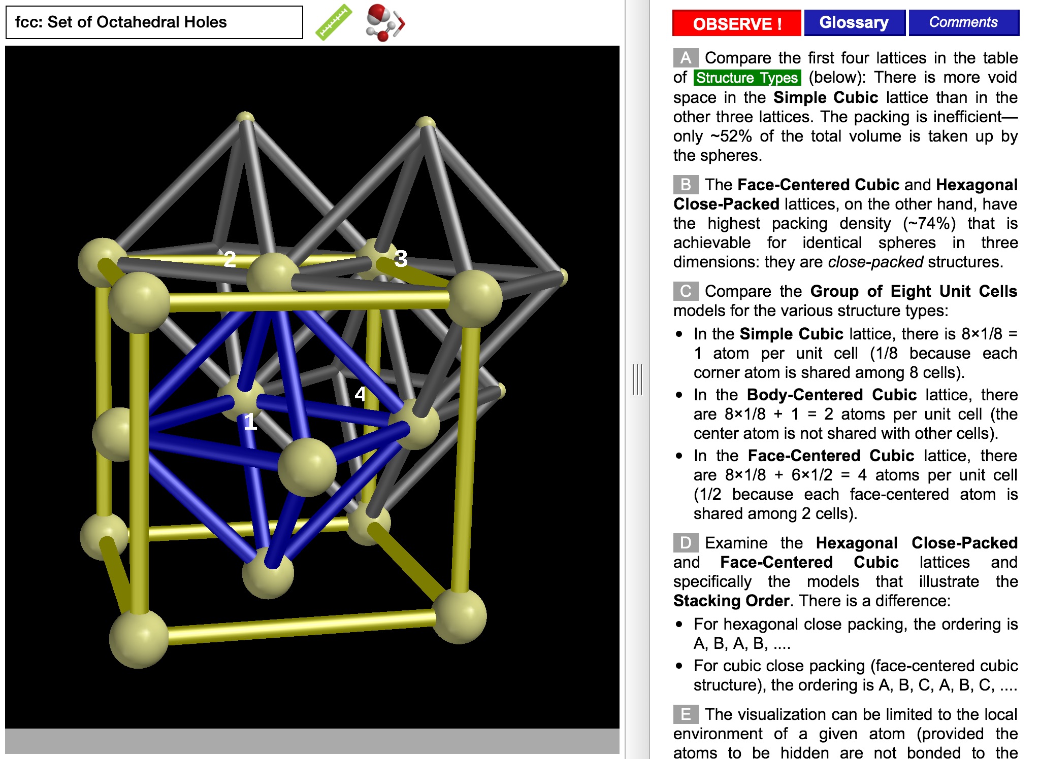 ODYSSEY Basic Crystal Lattices screenshot 2