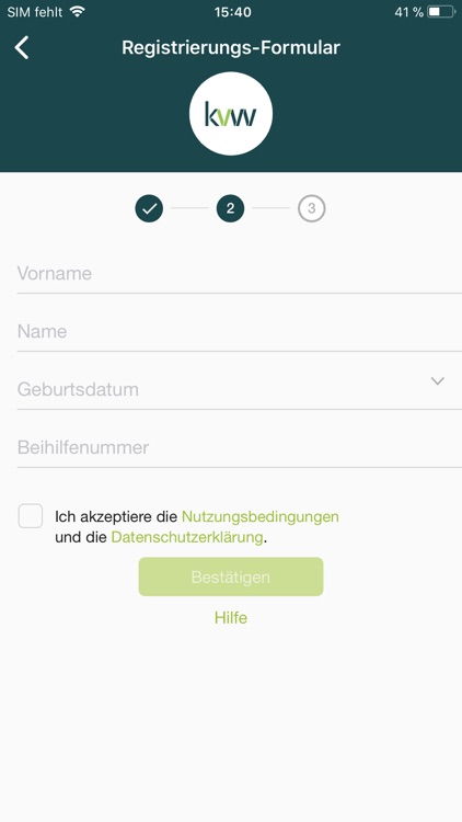 kvw Beihilfe
